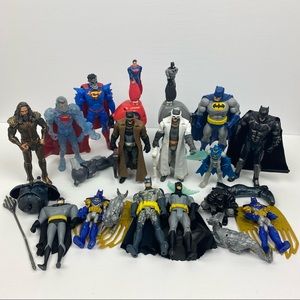 Mattel DC Comics Assorted Batman Superman Aquaman 35 Piece Lot